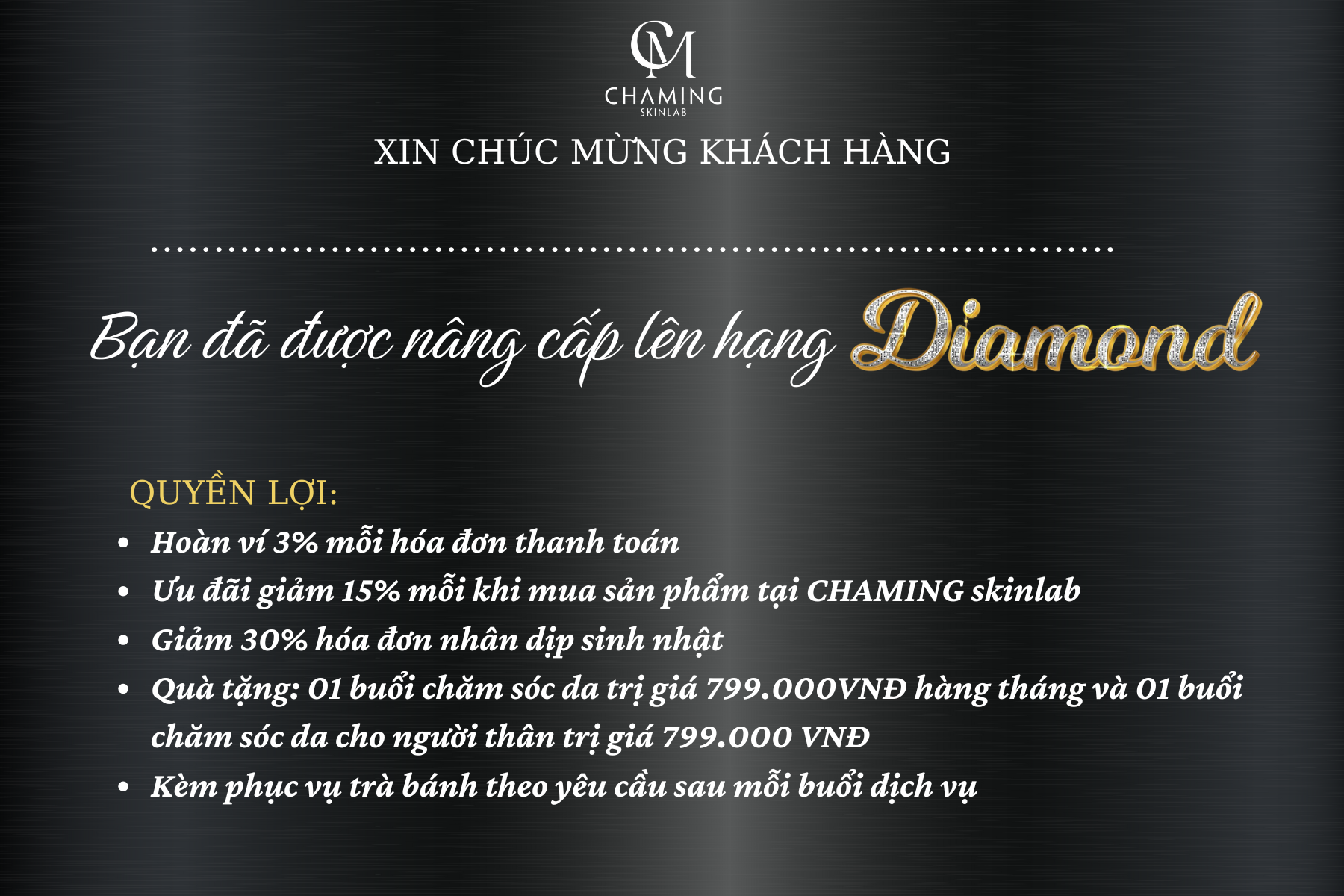 Nhận diện hạng Diamond